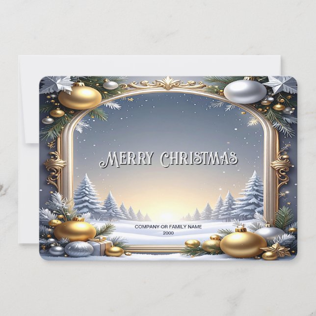 Christmas Frame Holiday Card Feiertagskarte (Vorderseite)