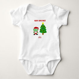 Christmas FrankenCheese Baby Jersey Bodysuit Baby Strampler