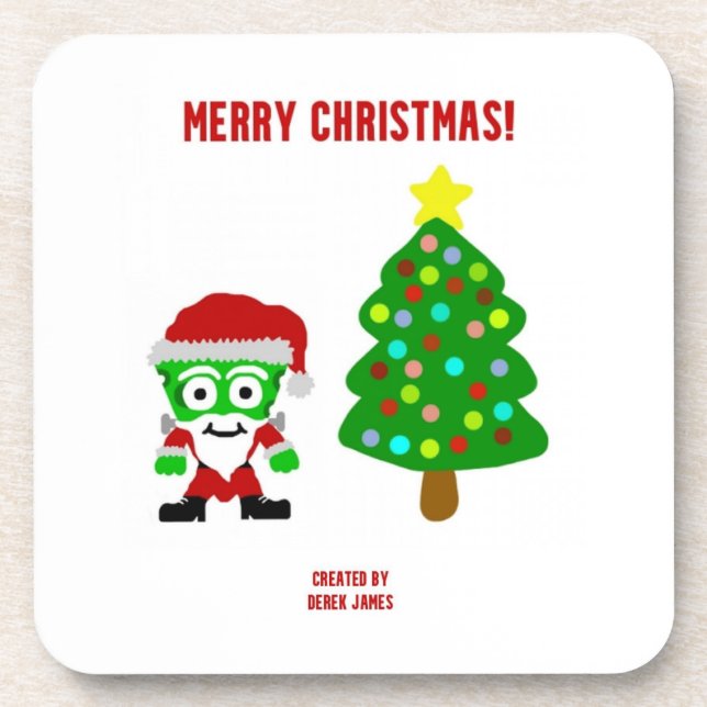 Christmas FrankenCheese Hard Plastic Untersetzer (Vorderseite)