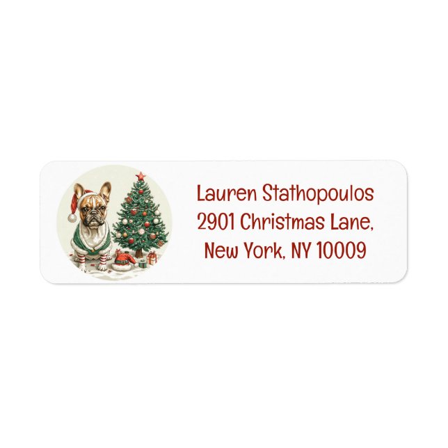 Christmas French Bulldog Elf Dog (Vorne)