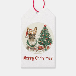 Christmas French Bulldog Elf Dog Geschenkanhänger