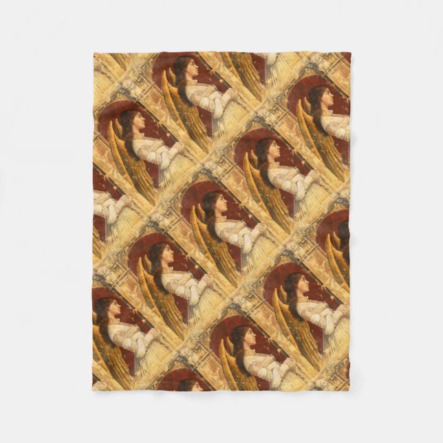 Christmas Fresco Angel Fleecedecke (Vorderseite)