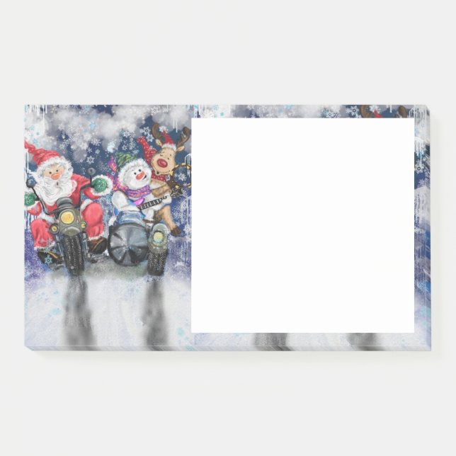 Christmas Friends Fun Painting Post-it Klebezettel (Vorderseite)