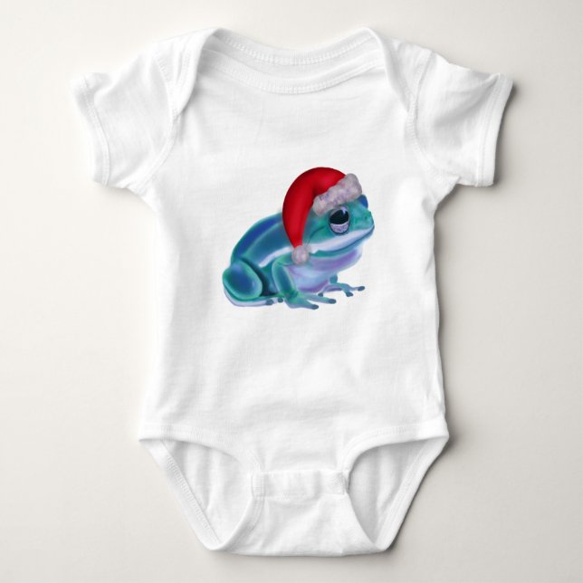 Christmas frog baby strampler (Vorderseite)