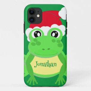 Christmas Frog Weihnachtsmannmütze Grüne Neuheit Case-Mate iPhone Hülle