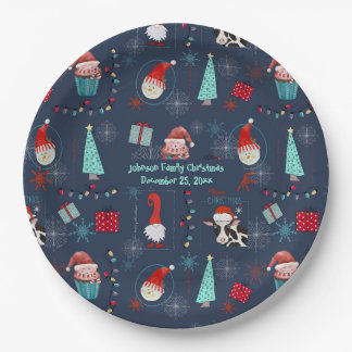 Christmas Fun Custom Name and Date Pappteller