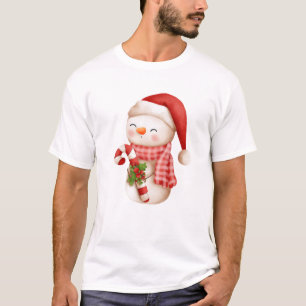 Christmas Funny Family Vintag Snowman T-Shirt