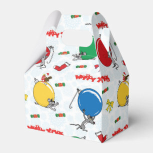 Christmas funny mouse with balls geschenkschachtel