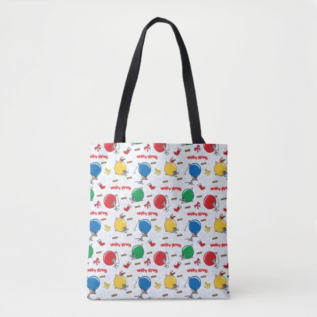 Christmas funny mouse with balls tasche (Vorderseite)