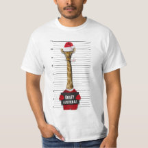 Christmas Funny Mugshot Guilty Giraffe