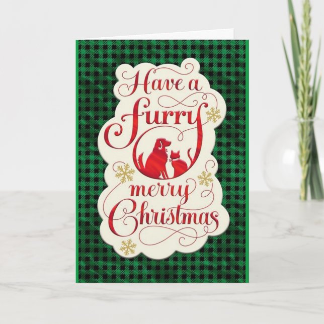 CHRISTMAS FÜR HUNDE/VETERINÄR/MEHR KARTE (Vorderseite)