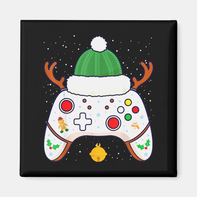 Christmas Gamer Video Game Controller Gamepad  Magnet (Vorne)