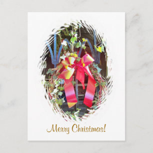 CHRISTMAS GARLAND FEIERTAGSPOSTKARTE