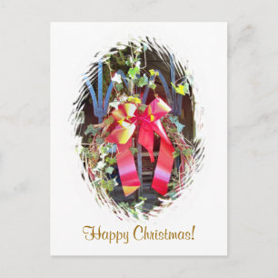 CHRISTMAS GARLAND FEIERTAGSPOSTKARTE