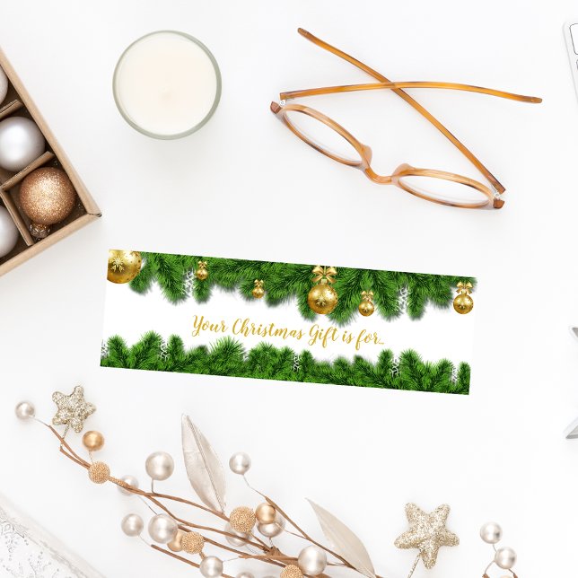 Christmas Garland Secret Père Noël Nom Cartes de d (Créateur téléchargé)