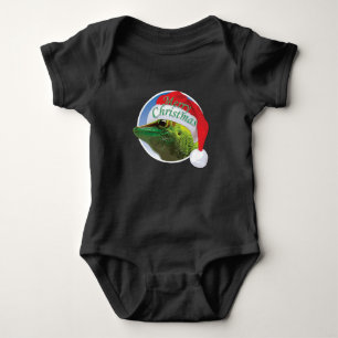 Christmas Gecko - Baby Jersey Bodysuit Baby Strampler