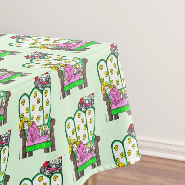 CHRISTMAS GEWARTET FÜR SANTA TISCHDECKE (Beispiel)