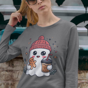 Christmas Ghost Eiskaffee  T-Shirt