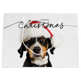 CHRISTMAS GIFT BAG MIT BROWNHUND GROßE GESCHENKTÜTE