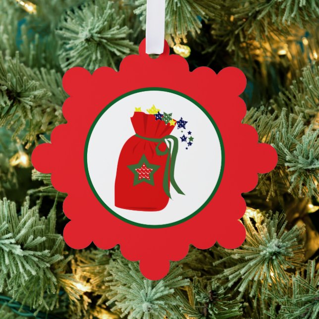 christmas gift bag ornament karte (Insitu (Baum))