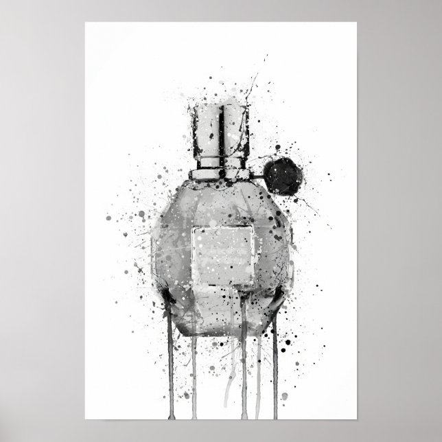 Christmas Gift Fragrance Bottle 'Miss Mauve' Poster (Vorne)