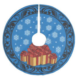 Christmas Gift Glow Polyester Weihnachtsbaumdecke