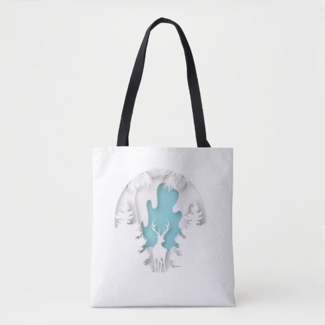 Christmas Gift Tote Bag – Festive Holiday Shopping Tasche (Vorderseite)