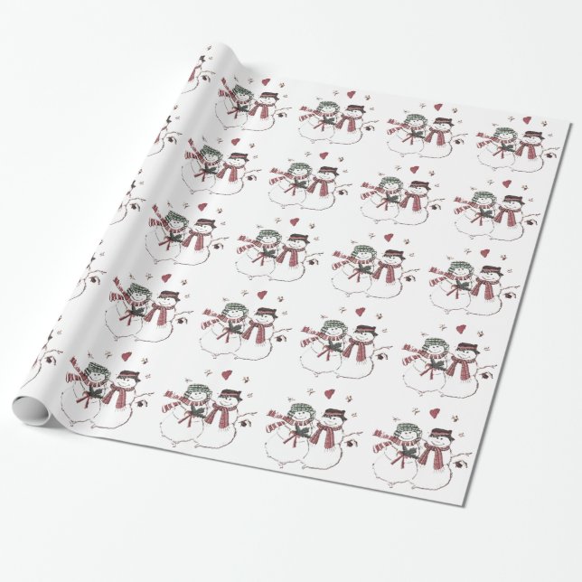 CHRISTMAS GIFT WRAP ART UND DESIGN GESCHENKPAPIER (Ungerollt)