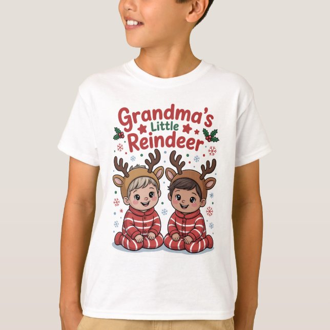 Christmas Gifts for Grandkids Reindeer Shirt (Vorderseite)