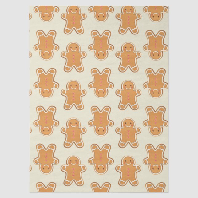  Christmas Gingerbread Baby Gift Wrapping Paper Seidenpapier (Vorderseite)