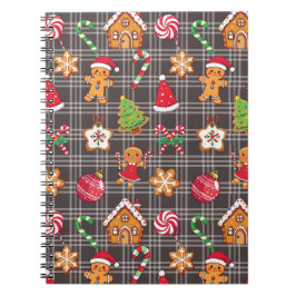 Christmas Gingerbread House Cookies Notebook Notizblock