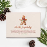 Christmas Gingerbread Man Books for Baby Begleitkarte<br><div class="desc">Christmas Gender Neutral Baby Shower Books for Baby. Click the "Customize Further" button to edit. Matching items in our store Cava party design</div>
