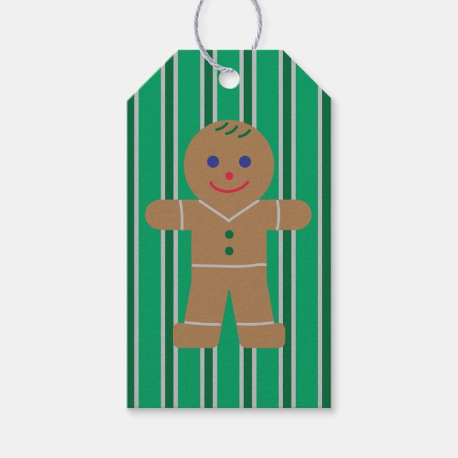 Christmas Gingerbread Man Geschenkanhänger (Vorderseite)