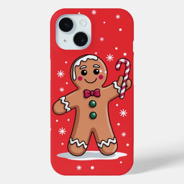 Christmas Gingerbread Man iPhone / iPad Gehäuse Case-Mate iPhone Hülle (Rückseite)