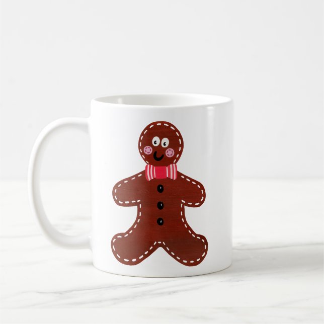 Christmas Gingerbread Man Kaffeetasse (Links)