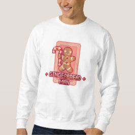 Christmas Gingerbread Man Pixel Art Design Sweatshirt