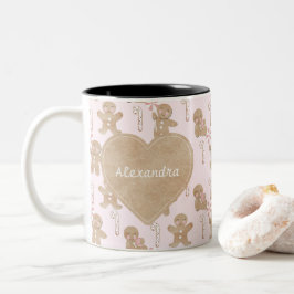 Christmas Gingpain rose tasse