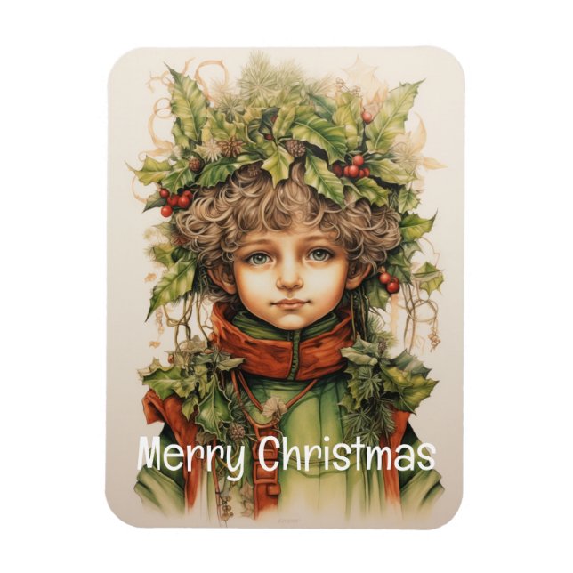 Christmas Girl Custom 8 von 25 Magnet (Vertikal)
