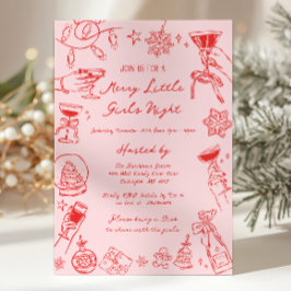 Christmas Girls Night Invitation
