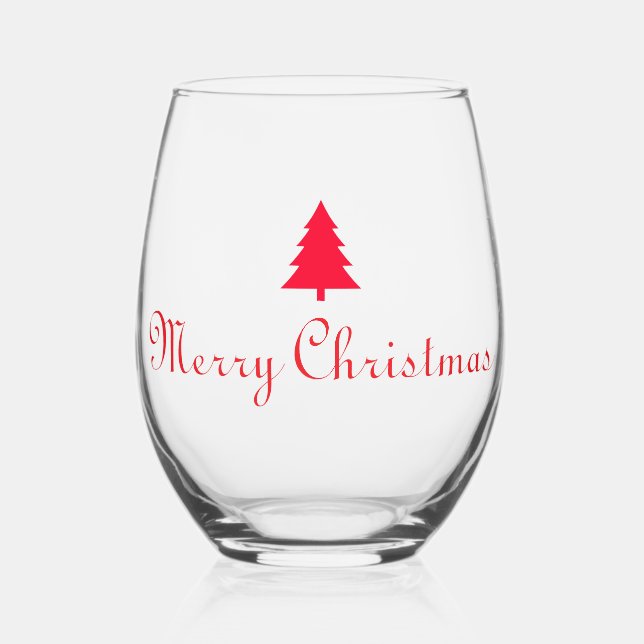 Christmas glass weinglas ohne stiel (Rückseite)