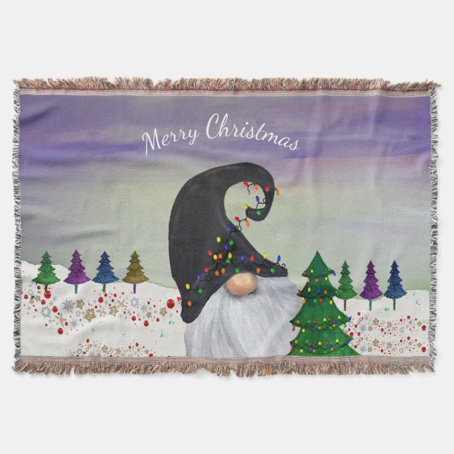 Christmas Gnoe Holiday decor Decke (Vorderseite)