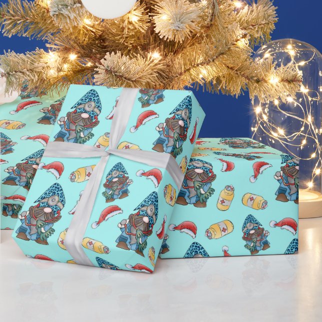 Christmas Gnome Nurse Pattern Geschenkpapier (Feiertage)