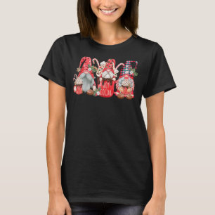 Christmas Gnome Red Buffalo Kariert Gnome Hot Coco T-Shirt