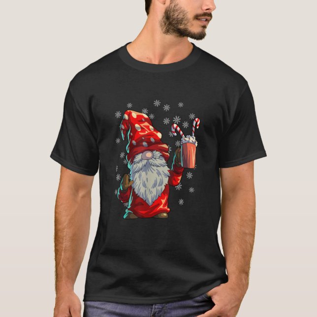 Christmas Gnome Shirt Männer Frauen Buffalo Karier (Vorderseite)