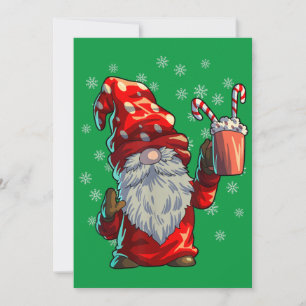 Christmas Gnome Shirt Männer Frauen Buffalo Karier Einladung