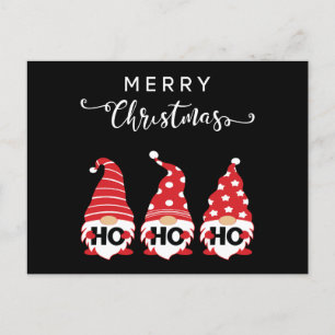 Christmas Gnomes Ho Ho Ho Ho Feiertagspostkarte