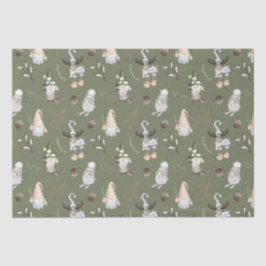 Christmas Gnomes Woodland Seidenpapier