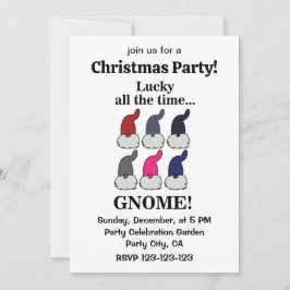 Christmas Gnomes Xmas Lucky Christmas Party Einladung