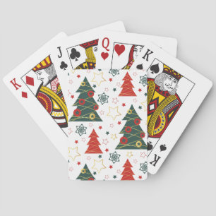 Christmas Gold Twinkle Starry Pines Spielkarten