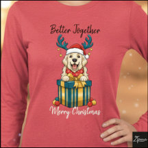 Christmas Golden Retriever Gift Graphic Reindeer